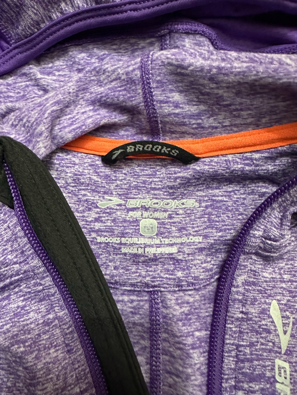 Brooks Purple Heather Women’s Running Jacket Size Medium - Picture 3 of 3